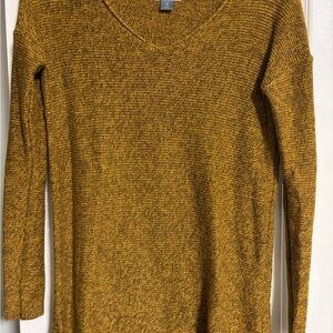 Old Navy Mustard Yellow / Brown Sweater